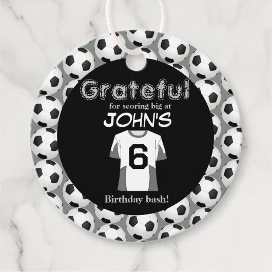 6歳のお祝いをキックスタート フェイバータグ (正面)