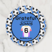 6歳のお祝いをキックスタート フェイバータグ (裏面)