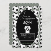 6歳のお祝いをキックスタート 招待状 (正面/裏面)