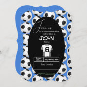 6歳のお祝いをキックスタート 招待状 (正面/裏面)