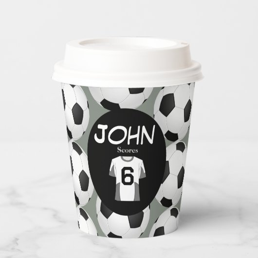 6歳のお祝いをキックスタート 紙コップ (正面)