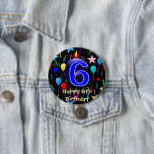 6歳のお誕生日おめでとう  缶バッジ (インサイチュ)