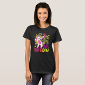6歳のユニコーン ダビング 6歳の誕生日 女の子 ユニコーン Tシャツ (正面フル)
