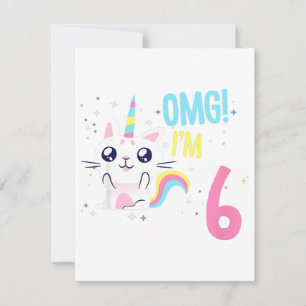 6歳の女の子の誕生日におすすめのユニコーン柄のプレゼント 招待状