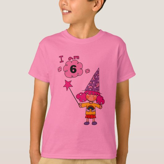 6歳の手品師の女の子 Tシャツ (正面)