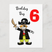 6歳の海賊 ポストカード (正面)