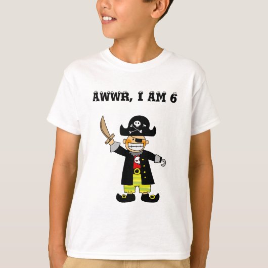 6歳の海賊 Tシャツ (正面)