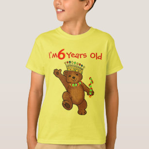 6歳の王室のなくまの誕生日 Tシャツ
