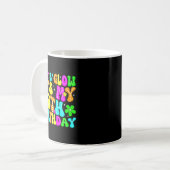 6歳の誕生日おめでとう 発光する6歳の誕生日 コーヒーマグカップ (正面左)