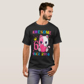 6歳の誕生日おめでとう!2016年生まれのすてきな女の子 Tシャツ (正面フル)