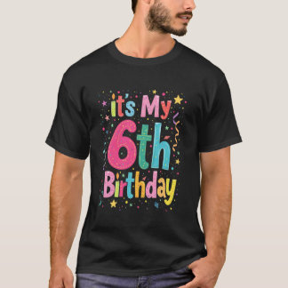 6歳の誕生日おめでとう Tシャツ