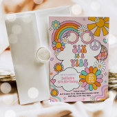 6歳の誕生日はビビるほど楽しい 70年代のフラワーパワー・バースデー 招待状