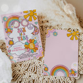 6歳の誕生日はビビるほど楽しい 70年代のフラワーパワー・バースデー 招待状