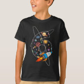 6歳の誕生日ガールズボーイズ宇宙飛行士6歳 Tシャツ (正面)
