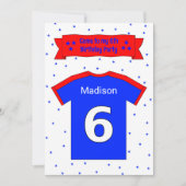 6歳の誕生日パーソナライズされたパーティの招待状 招待状 (正面)