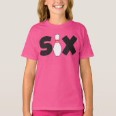 6歳の誕生日ボウリングTシャツ 記念 キッズ Tシャツ (正面)