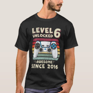6歳の誕生日 お誕生日おめでとう 男子 ギャマー 6歳児 Tシャツ