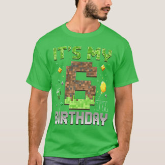 6歳の誕生日 ゲーム好きな子供 6歳のビデオゲーム パロディ Tシャツ