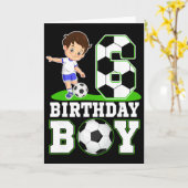 6歳の誕生日 サッカー 6歳の誕生日 男の子 カード (黄色い花)