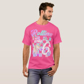 6歳の誕生日 ローラースケート Tシャツ (正面フル)