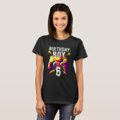 6歳の誕生日+男の子+ゲーマー+おもしろ Tシャツ (正面フル)