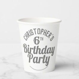 6歳の誕生日 紙コップ