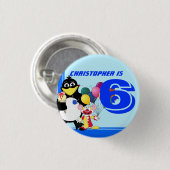 6歳の誕生日 缶バッジ (正面&裏面)