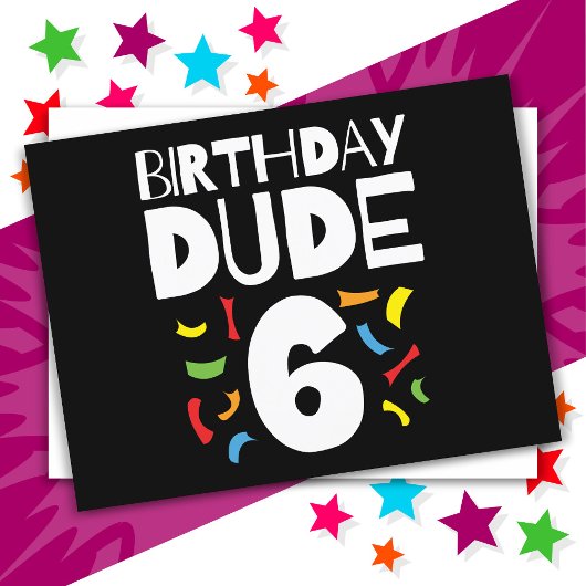 6歳の誕生日 6歳の男の子のパーティー 誕生日だよ 6 ポストカード