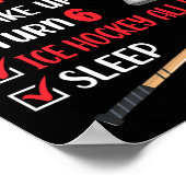 6歳アイスホッケー誕生日パーティー6th Boy Day ポスター (角)