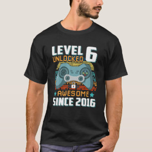6歳オールドギフト少年レベル6ロック解除素晴らし2016 B Tシャツ