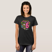 6歳ガールサイエンティスト6誕生日ガールサイエンク Tシャツ (正面フル)