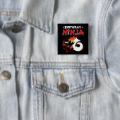 6歳漫画ブックスタイル忍者6th誕生日 缶バッジ (インサイチュ)