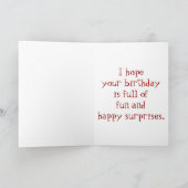 6歳誕生日 カード (内部)