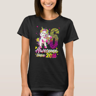 6歳 誕生日 ユニコーン フロッシング 女子 6歳の誕生日 Tシャツ