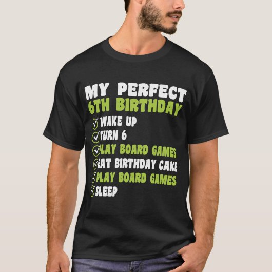 6歳My Perfect 6誕生日ボードゲーム6t Tシャツ (正面)