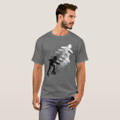 6段階グラデーション ローラー競技 Tシャツ (正面フル)