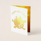 6漫画おもしろいピグイヤー〔占星術の〕十二宮図誕生日ラグジュアリー1C 箔カード (正面)