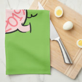 6漫画おもしろい豚の年2019キッチンタオル キッチンタオル (四つ折り)