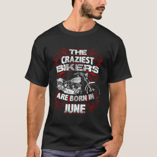 6熱狂する月の誕生日生まれMotorcycのバイクもしくは自転車に乗る人 Tシャツ