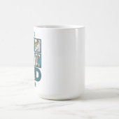 6父の日または誕生日の写真コラージュ コーヒーマグカップ (中央)