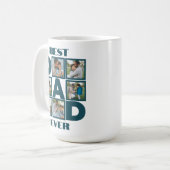 6父の日または誕生日の写真コラージュ コーヒーマグカップ (正面左)