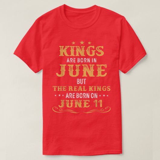 6生まれ月の王達が、王実在達は生まれに臨む Tシャツ (デザイン正面)