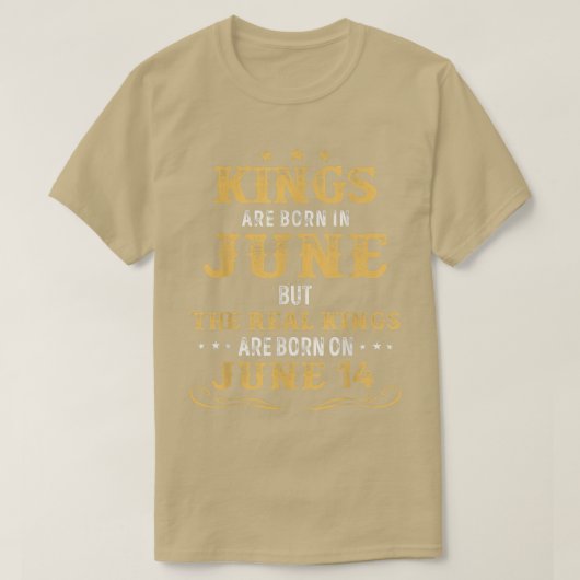 6生まれ月の王達が、王実在達は生まれに臨む Tシャツ (デザイン正面)