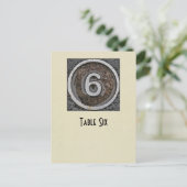 6番のテーブルカード ポストカード (スタンド正面)