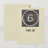 6番のテーブルカード ポストカード (正面/裏面)