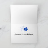 6番目の誕生日カード(タイトロープ歩く象) カード (内部)