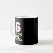 6番目の誕生日ボーリング私は6この方法転が コーヒーマグカップ (正面左)