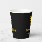 6番目の誕生日:インスパイアアールデコの検索「6」と名前 紙コップ (右)