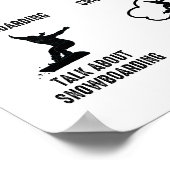 6私おもしろいの余暇のスノーボードで行うこと ポスター (角)