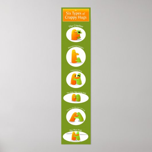 6種類のクラッピー・ハグ ポスター (正面)